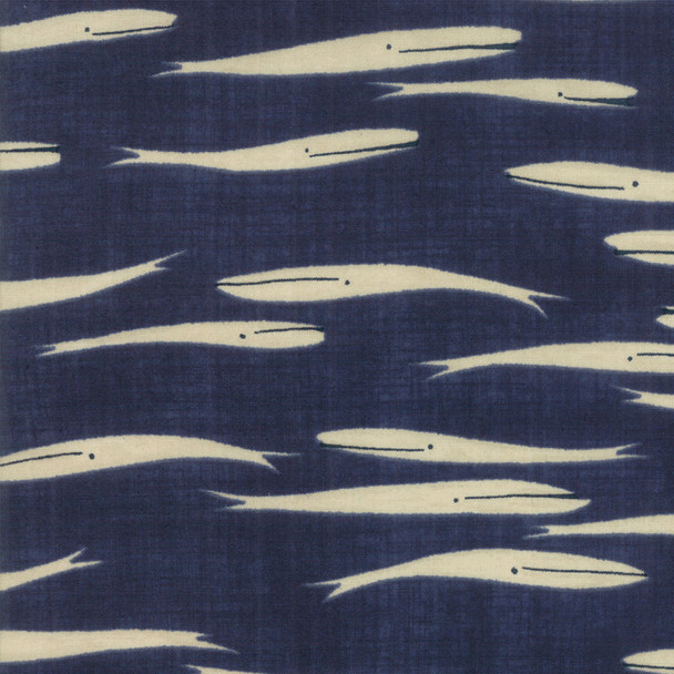 Ebb and Flow | Janet Clare | Moda Fabrics | 1487-12 | Whales, Ocean