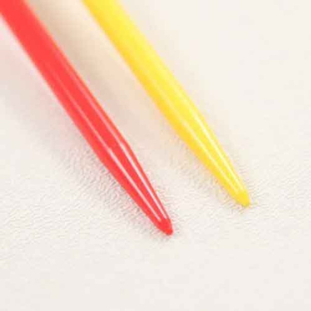 Pony Plastic Coloured Childrens Knitting Needles, tip