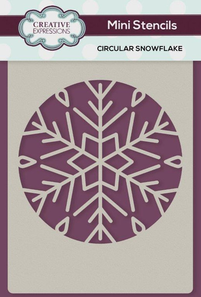 Creative Expressions | Mini Stencils | Circular Snowflake