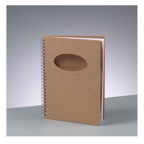 A5 Notebook with Oval Shaped Aperture