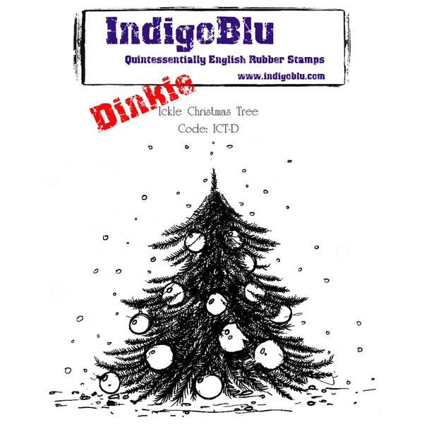 Indigo Blue | Dinkie Rubber Stamps | Ickle Christmas Tree