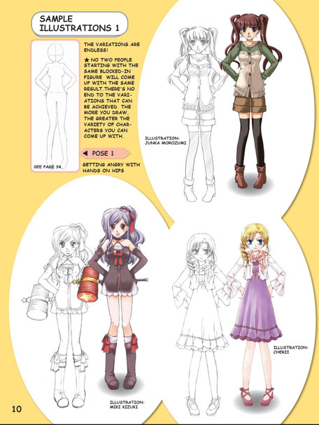 The Manga Artists Handbook | Drawing Basic Characters - Inside