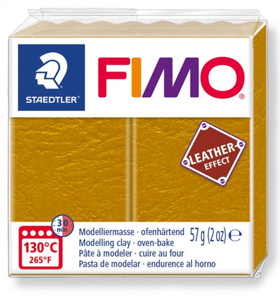 Staedtler | Fimo Leather Effect | 57g / 2oz | Ochre