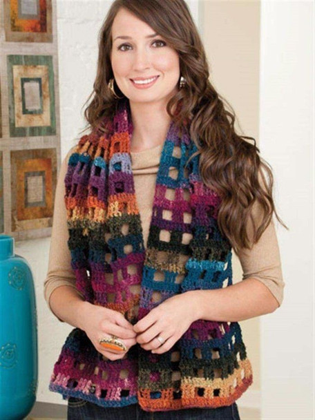 Fashions to Flaunt with Noro Yarns Knitting Pattern Book by Annies Crochet | Noro stole
