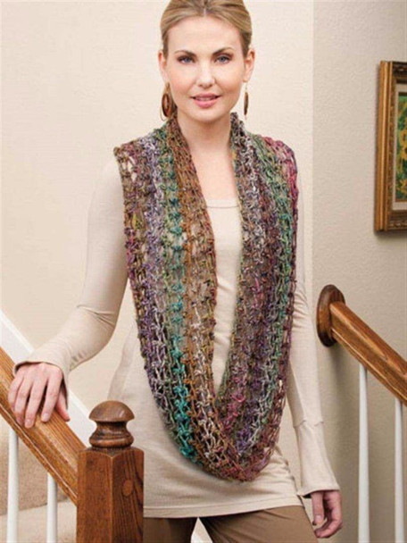 Fashions to Flaunt with Noro Yarns Knitting Pattern Book by Annies Crochet | Twisted scarf