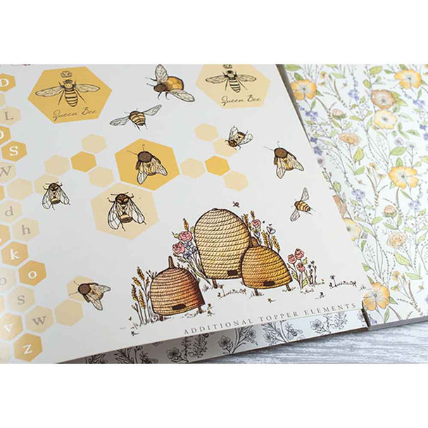 Craft Consortium | Tell the Bees | Premium Paper Pad | 12" x 12" - Close-up