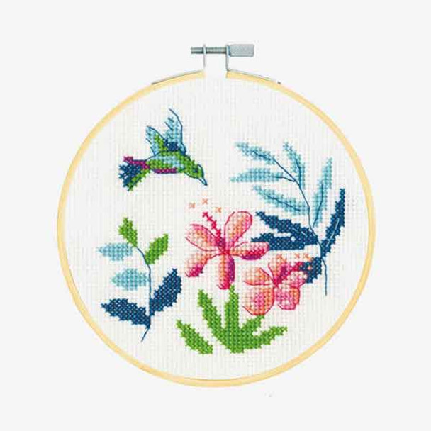 Cross Stitch Kit Exotic Flowers Design