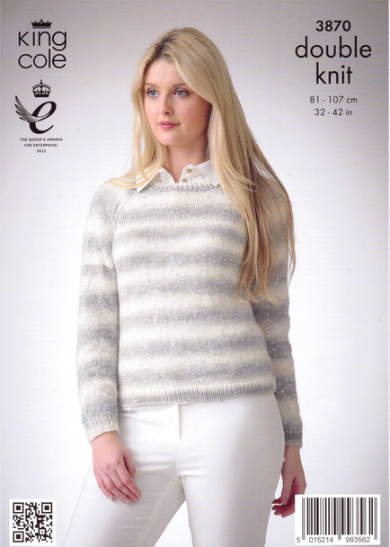 Ladies Hat, Sweater and Cardigan DK | King Cole Galaxy DK 3870