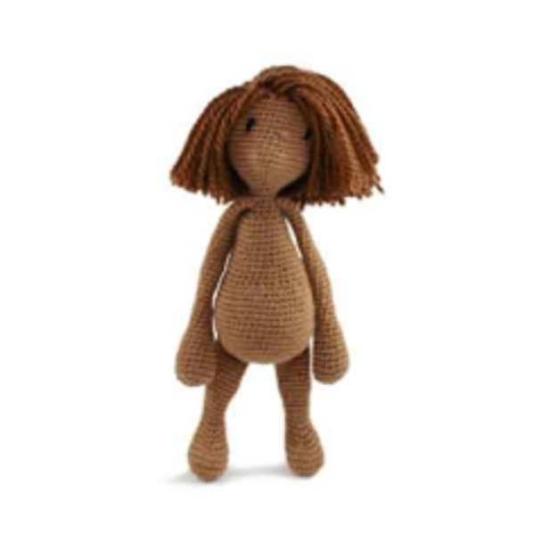 Toft Amigurumi Crochet Kits | Edward's Menagerie Animals | Kerry Lord | Doll with Bob Hair - Level 1 (Complete Beginner)