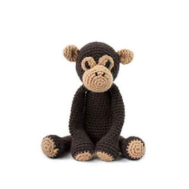 Toft Amigurumi Crochet Kits | Edward's Menagerie Animals | Kerry Lord | Benedict the Chimpanzee - Level 2 (Easy)