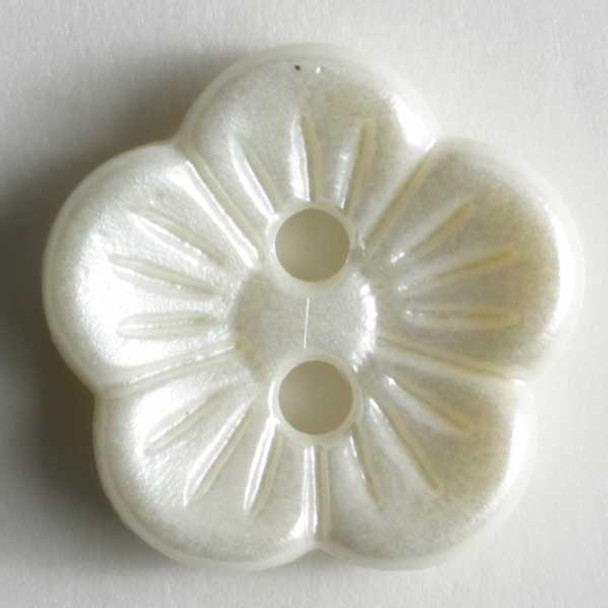 Flower Buttons Pearl White| Dill | 14 mm