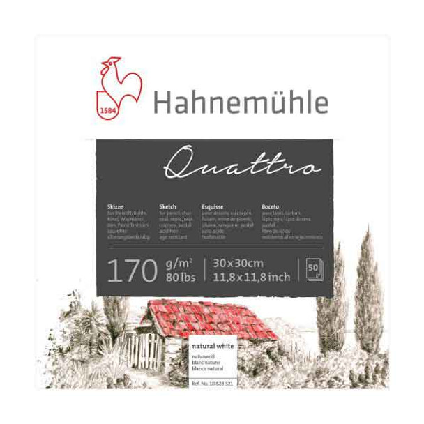 Hahnemuhle "Quattro" Sketch Pad 170gsm 50s | 30 x 30 cm