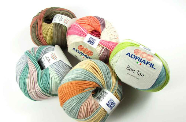 Balls of Adriafil Bon Ton 4 Ply Yarn - 50g