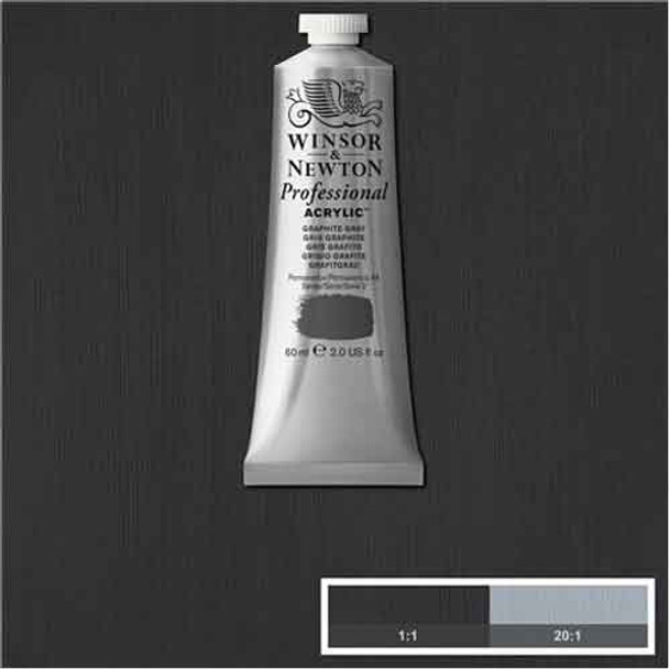 Winsor & Newton Professional Artist's Acrylic Colour Paint | 60ml Tubes | Graphite Grey