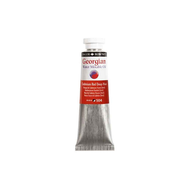 Daler Rowney | Georgian Water-Mixable Oils 37ml | Cadmium Red Deep Hue