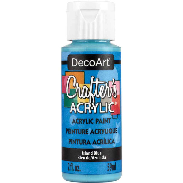 DecoArt Crafters Acrylic Paints 59ml | Island Blue