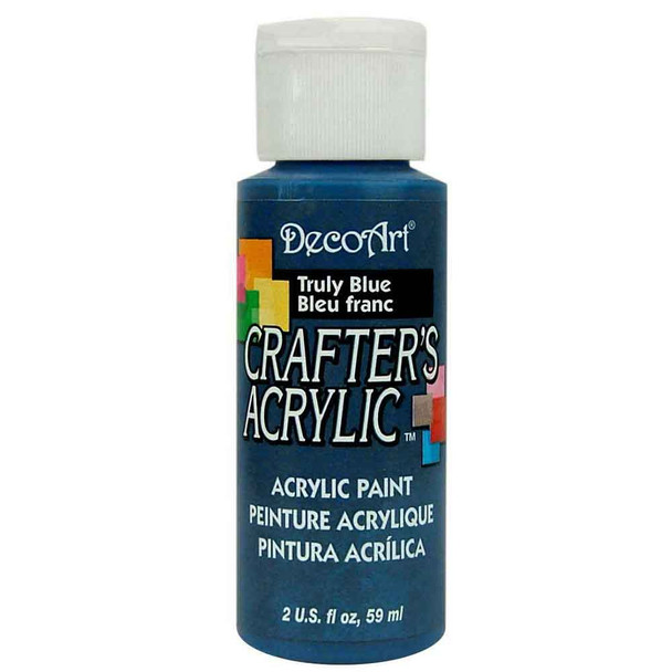 DecoArt Crafters Acrylic Paints 59ml | Truly Blue