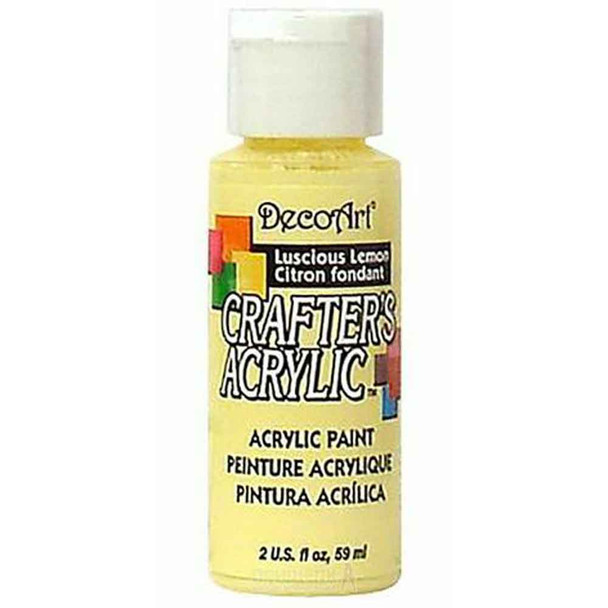 DecoArt Crafters Acrylic Paints 59ml | Luscious Lemon