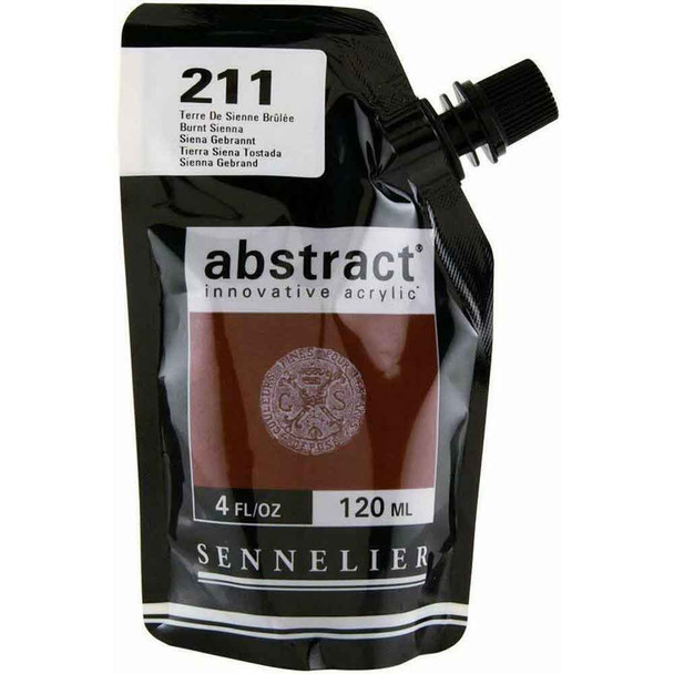 Abstract Acrylics | 120ml | Sennelier | Burnt Sienna 211