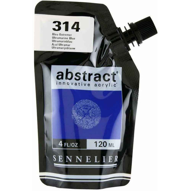 Abstract Acrylics | 120ml | Sennelier | Ultramarine Blue 314