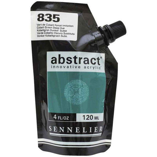 Abstract Acrylics | 120ml | Sennelier | Satin Cobalt Green Deep Hue 835 (NEW!)