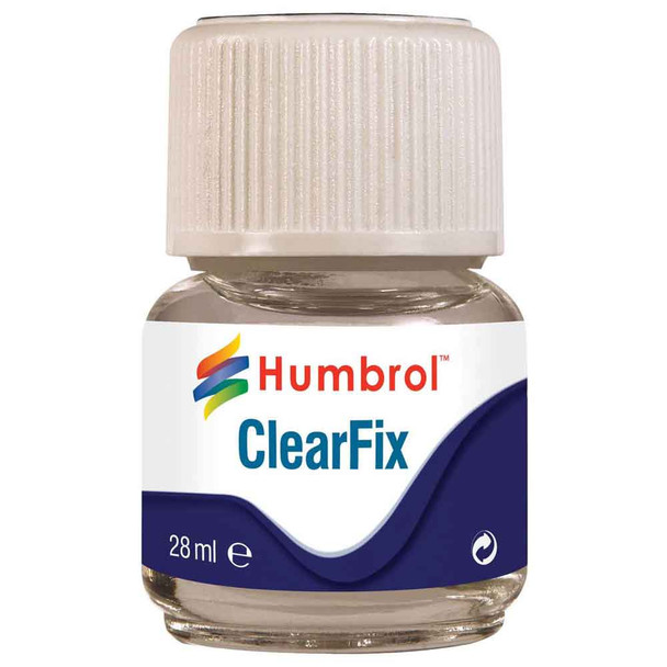 Humbrol Clearfix Polymer Adhesive 28ml Glass Bottom