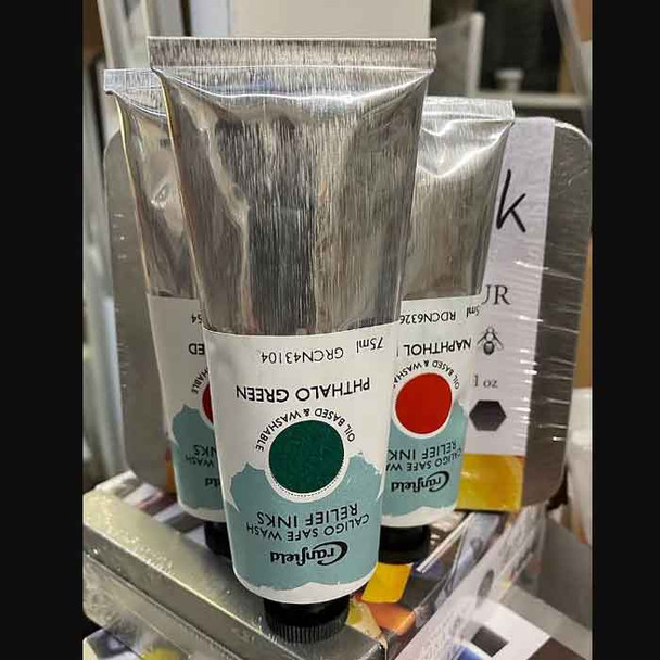 Cranfield Caligo Wash Safe Printing Ink 75ml Tubes | Various Colours - Main Images