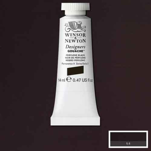 Winsor & Newton Designers Gouache 14ml Tubes | Perylene Black