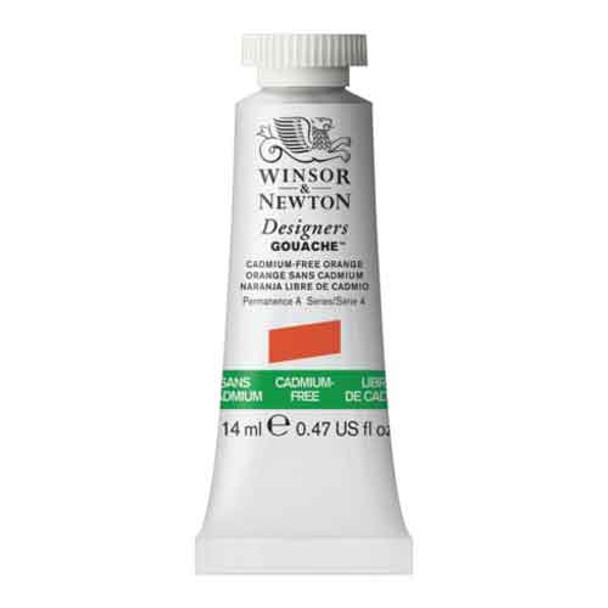 Winsor & Newton Designers Gouache 14ml Tubes | Cadmium-Free Orange