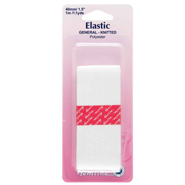Hemline General Knitted Elastic Packet Size: 40mm x 1m