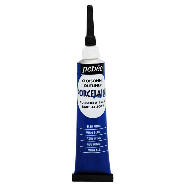 Pebeo Porcelaine 150 Outliner Paint | 20ml Tube | 04 Ming Blue