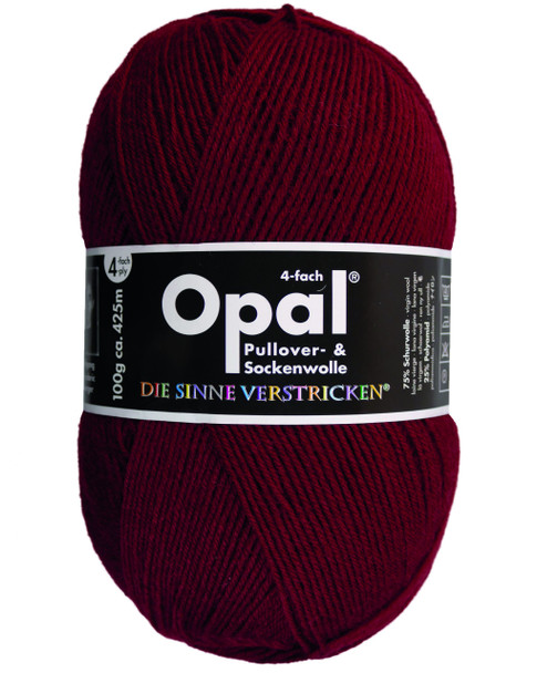 Opal Uni 4 Ply Solid Colours Knitting Yarn, 100g Balls | Various Shades