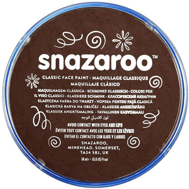 Snazaroo | Face Paint | 18ml | Dark Brown