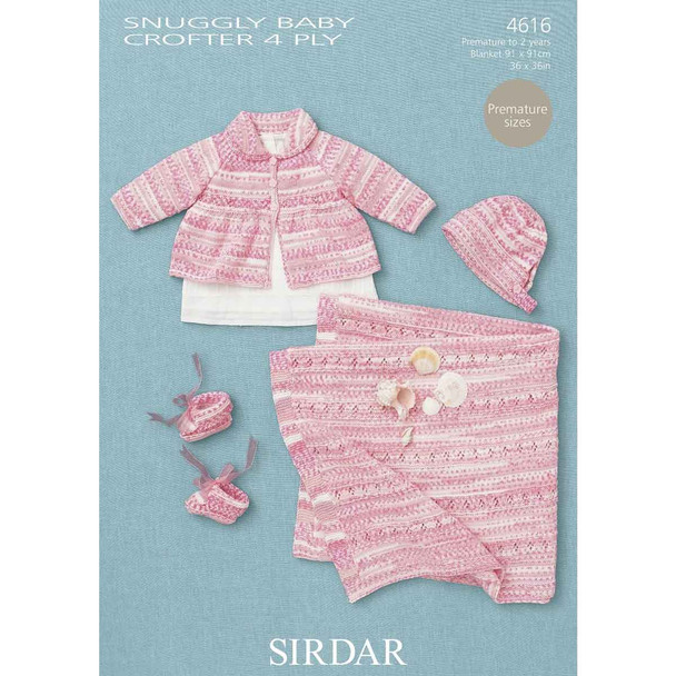 Sirdar Snuggly Baby Crofter 4Ply Knitting Pattern | 4616P (PDF Download) - Main Image