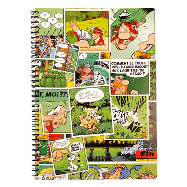 Clairefontaine Asterix Lined A4 Notebook | Comic Panel Design 4