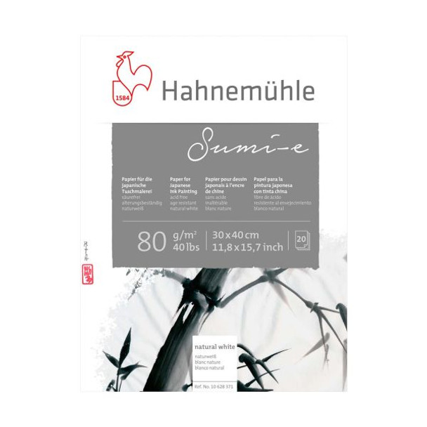 Hahnemühle Sumi-e Pad | 80gsm 20 sheets | Various Sizes