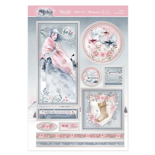 Festive Enchantment | Luxury Topper Set | Winter Forest | Hunkydory | Toppers