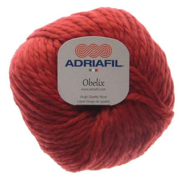 Adriafil Obelix Super Chunky Knitting Yarn, 100g Balls | 75 Red