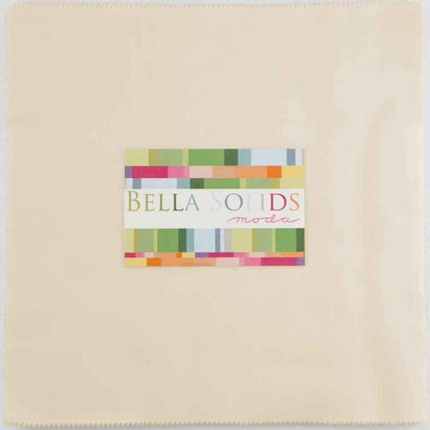 Bella Solids Moda Fabric | Natural | Junior Layer Cake - Main Image