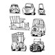 Picture This | A6 Stamps | Little Vehicles  - Main Image