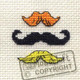 Mouseloft | Tiddlers Mini Cross Stitch Kits | Moustaches