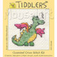 Mouseloft | Tiddlers Mini Cross Stitch Kits | Green Dragon - Main Image