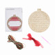 Trimits | Round Bauble Shaped Wooden Cross Stitch Shape - Inside Kit
