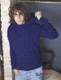 Invidia Pullover / Jumper Knitting Pattern | Adriafil Mirtillo Chunky Knitting Yarn | Free Downloadable Pattern - Main Image