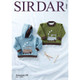 Babies Round Neck and Hooded Sweater Knitting Pattern | Sirdar Snuggly DK 5290 | Digital Download - Main Image
