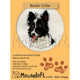 Mouseloft Stitchlets Mini Cross Stitch Kits | Paw Prints | Border Collie