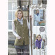 Women's Waistcoats and Scarf Knitting Pattern | Sirdar Hayfield Bonus Aran Tweed 7797 | Digital Download - Main Image