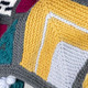 Emeline Blanket Square One -  Climbing The Mountain Knitting Pattern | WYS Retreat Knitting Yarn | Digital Download - Close up