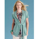 Rowan Cherry Womens Cardigan Knitting Pattern in Handknit Cotton | Digital Download (ROWEB-OC22-4) - Main Image