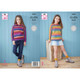King Cole Double Knit Pattern for a Girls DK Cardigan | Pattern No. 5645